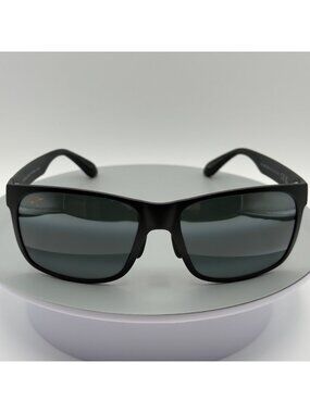 Maui Jim Red Sands MJ432-2M Sunglasses Matte Black Neutral Grey 59 17 140 READ